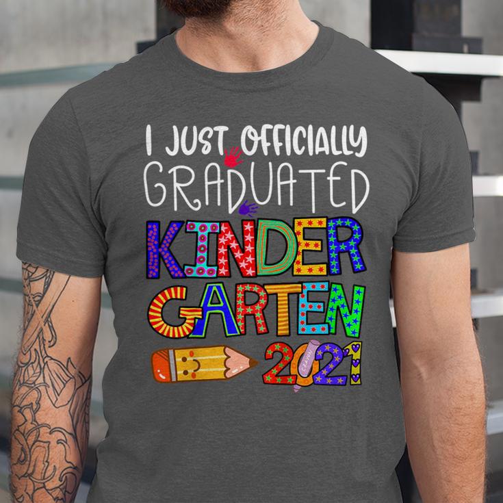 Kids Kindergarten Graduation Class Of 2021 Shirt I Just Graduated Unisex Jersey T-Shirt