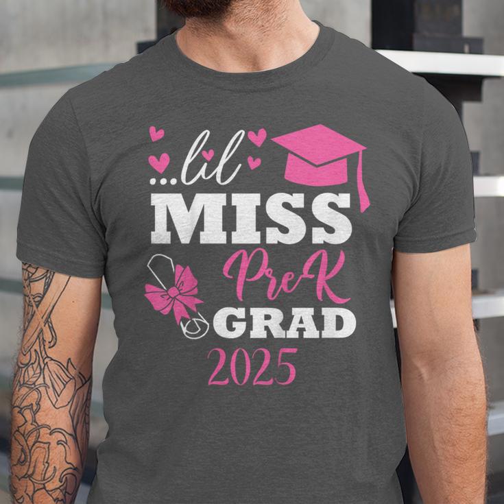 Kids Little Miss Pre-K Grad Preschool Prek Graduation 2025 Unisex Jersey T-Shirt
