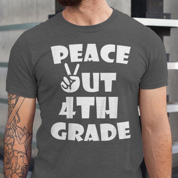 Kids Kids Peace Out 4th Grade For Graduation Unisex Jersey T-Shirt