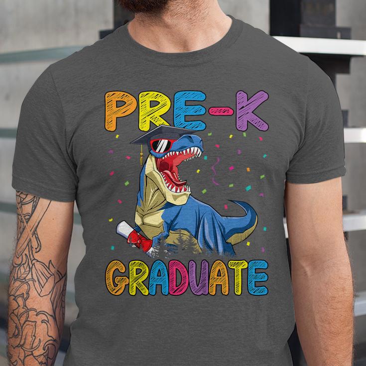 Kids Pre-K Graduate Dinosaur T-Rex Pre Kindergarten Graduation Unisex Jersey T-Shirt