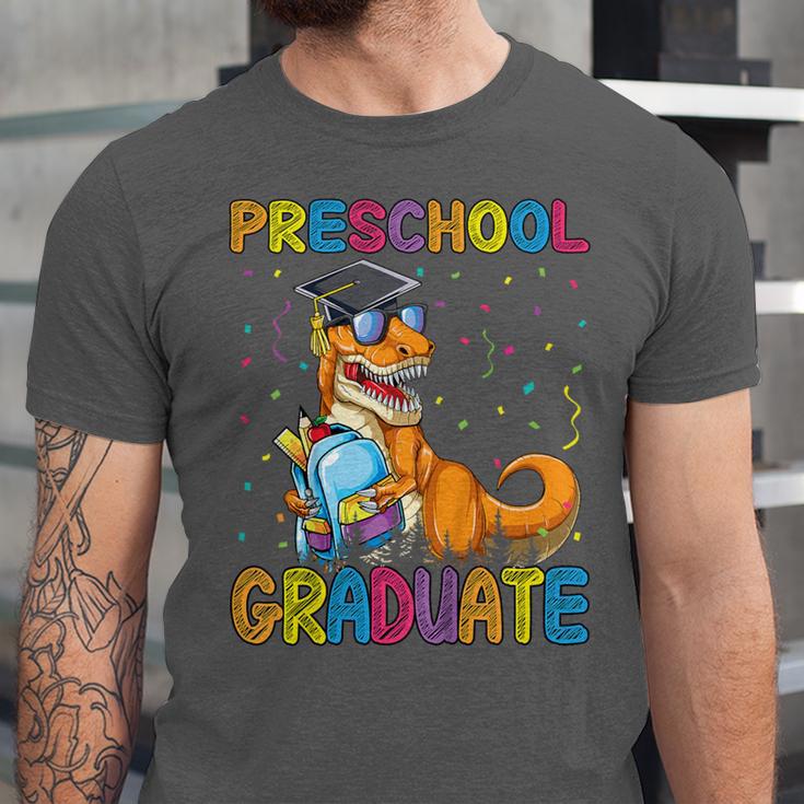 Kids Preschool Graduate Dinosaur Trex Preschool Graduation Unisex Jersey T-Shirt