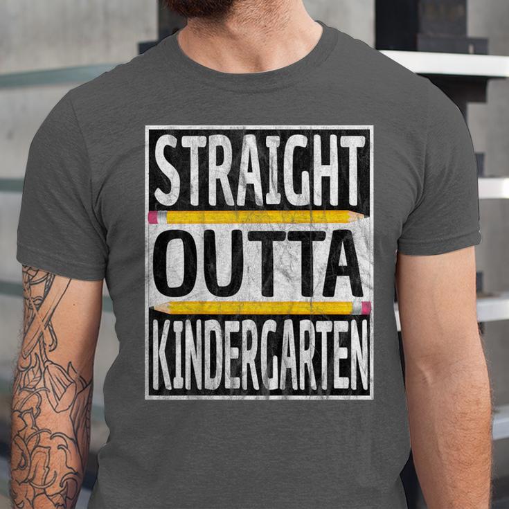 Kids Straight Outta Kindergarten Graduation Unisex Jersey T-Shirt