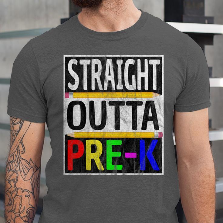 Kids Straight Outta Pre-K Graduation Unisex Jersey T-Shirt