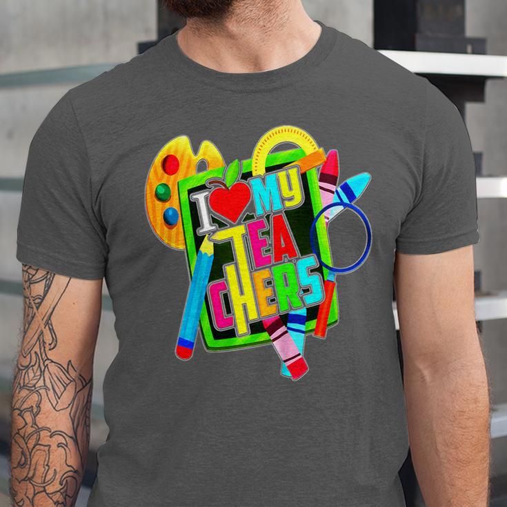 Kids Teens Graduation I Heart My Teachers I Love My Teachers Unisex Jersey T-Shirt