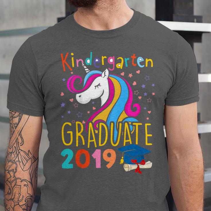 Kids Unicorn Kindergarten Graduation Graduate Shirt Unisex Jersey T-Shirt