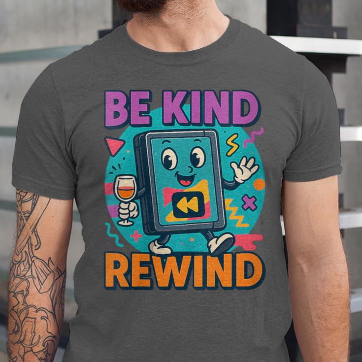 Be Kind Rewind 90s VHS Nostalgia Retro Unisex Jersey T-Shirt