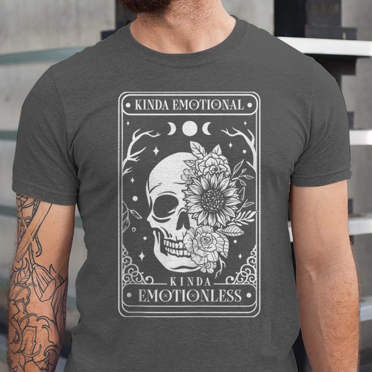 Kinda Emotional Kinda Emotionless Tarot Card Introvert Unisex Jersey T-Shirt
