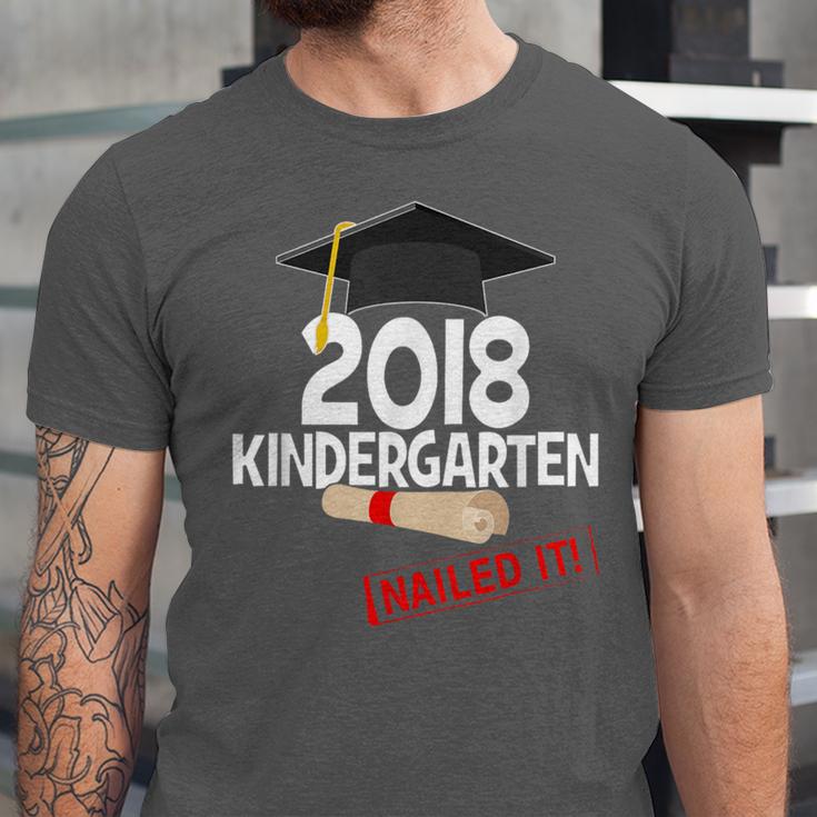 Kindergarten 2018 NAILED IT Graduation Graduate Unisex Jersey T-Shirt