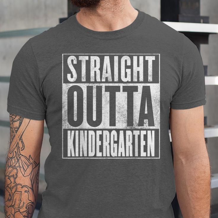 Kindergarten Graduation- Straight Outta Kindergarten Unisex Jersey T-Shirt