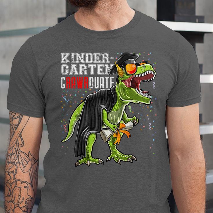 Kindergarten Grawrduate Dinosaur Graduation Cap Shirt Unisex Jersey T-Shirt