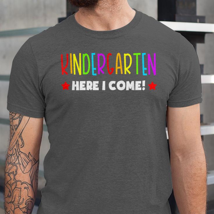 Kindergarten Here I Come Kids Pre-k Graduation Unisex Jersey T-Shirt