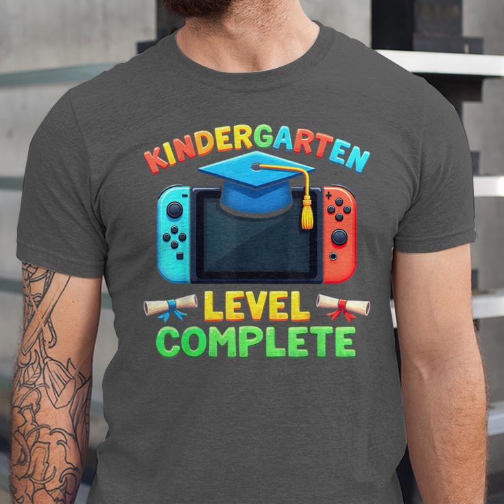 Kindergarten Level Complete Graduation Class 2025 Gamer Boys Unisex Jersey T-Shirt