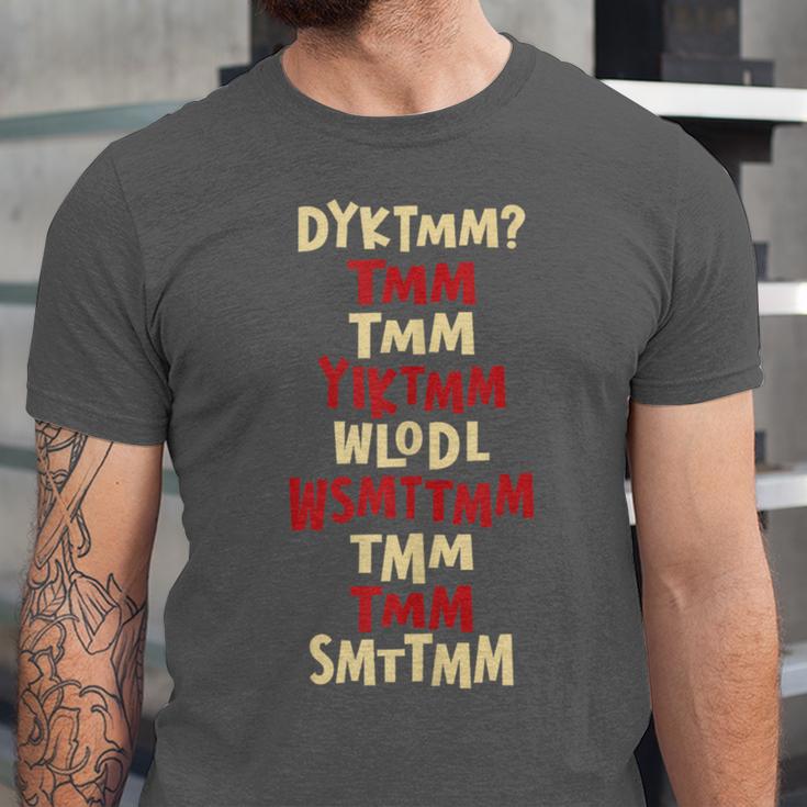 Do You Know The Muffin Man DYKTMM Nostalgia Quote Unisex Jersey T-Shirt