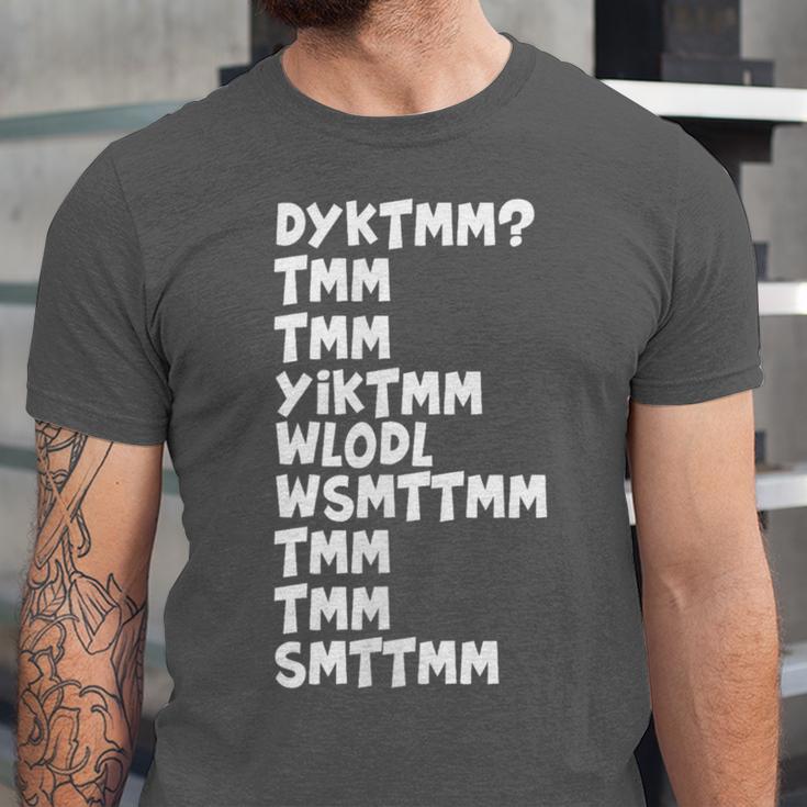 Do You Know The Muffin Man DYKTMM Nostalgia Quote Unisex Jersey T-Shirt