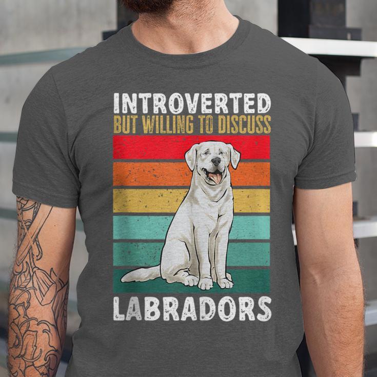 Labrador Retriever Introvert White Lab Unisex Jersey T-Shirt Labrador Retriever Introvert White Lab Unisex Jersey T-Shirt