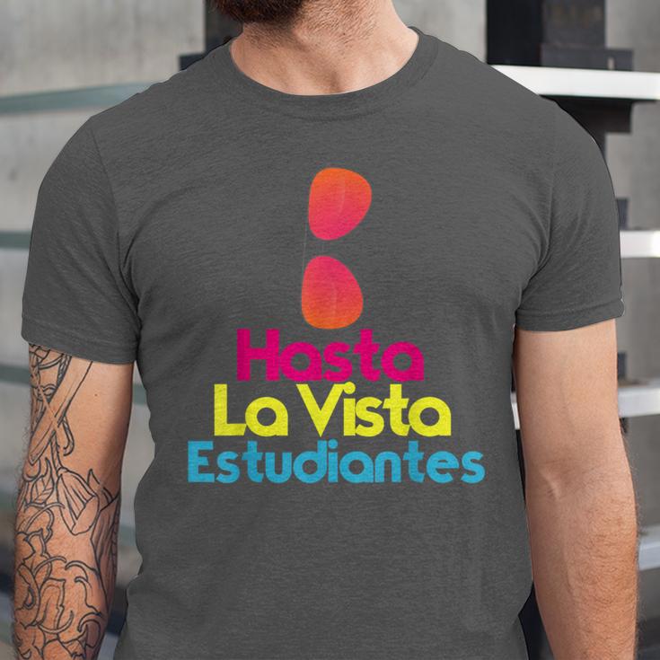 Last Day Of School Spanish Teacher Graduation T-Shirt For Men Women Kids Unisex Jersey T-Shirt
