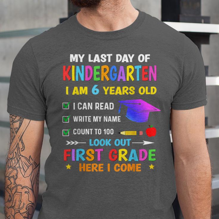 Last Days Of Kindergarten Graduation 2025 Graduate Boys Girl Unisex Jersey T-Shirt