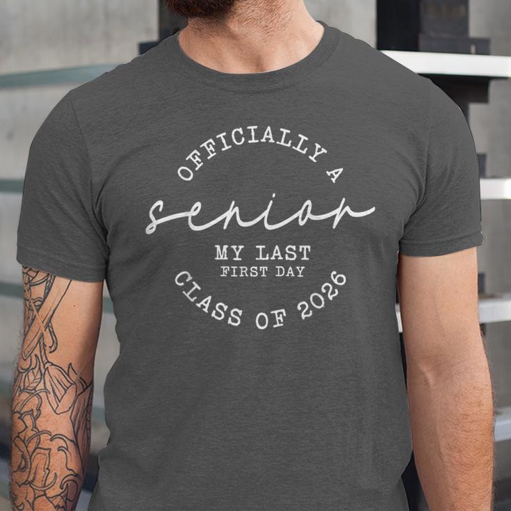 My Last First Day Senior 2026 Graduation Unisex Jersey T-Shirt