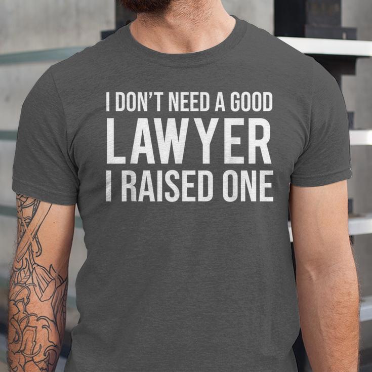 Lawyer Parents Father Mother T-Shirt Law School Graduation Unisex Jersey T-Shirt