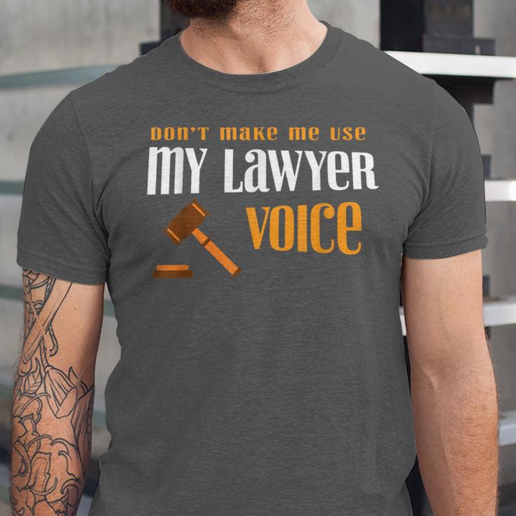 Lawyer Voice Attorney Law School Student Graduation Unisex Jersey T-Shirt