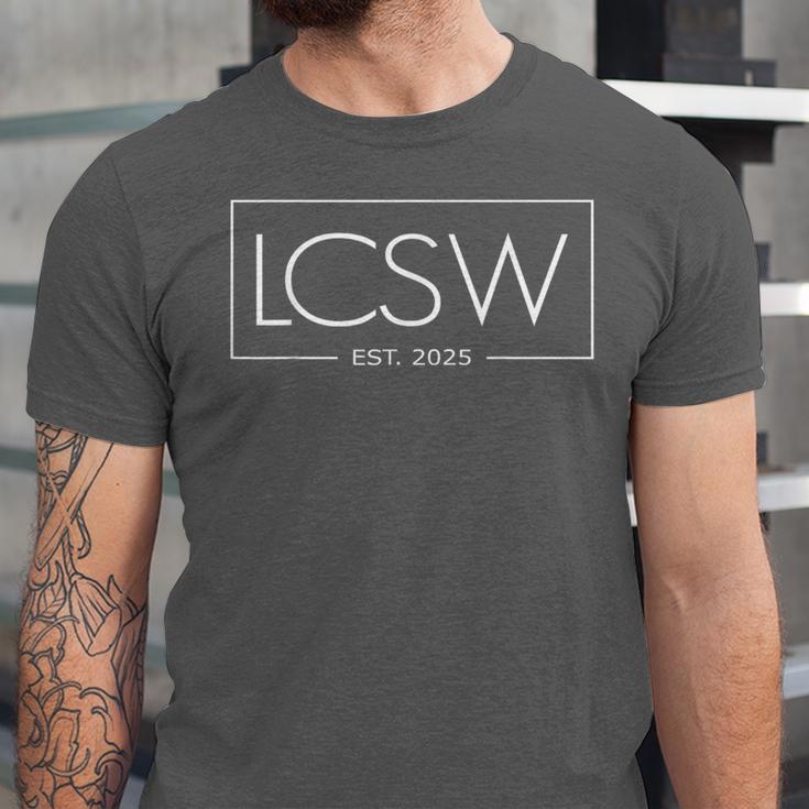LCSW Est 2025 Graduation Licensed Clinical Social Worker Unisex Jersey T-Shirt