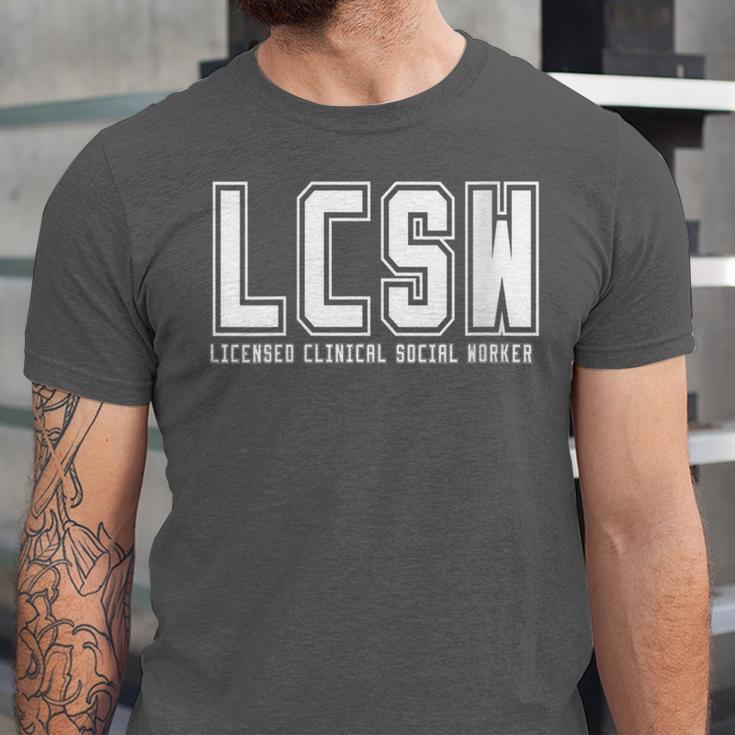 LCSW Licensed Clinical Social Worker Graduation Unisex Jersey T-Shirt