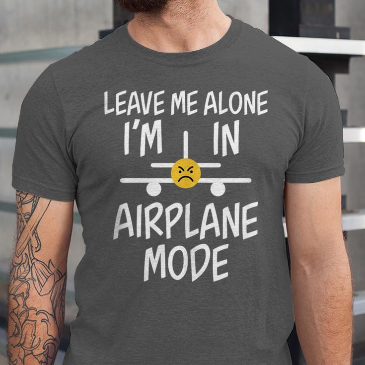 Leave Me Alone I’m In Airplane Mode Grumpy Introvert Unisex Jersey T-Shirt Leave Me Alone I’m In Airplane Mode Grumpy Introvert Unisex Jersey T-Shirt