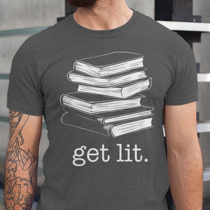 Let's Get Lit Books Unisex Jersey T-Shirt