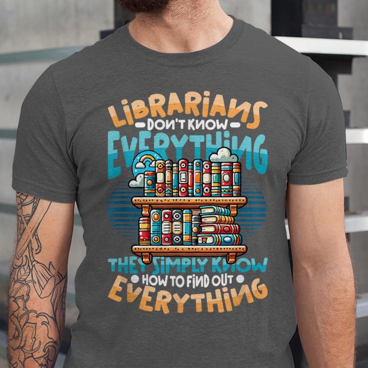 Librarian Book Lover Library Librarian Unisex Jersey T-Shirt