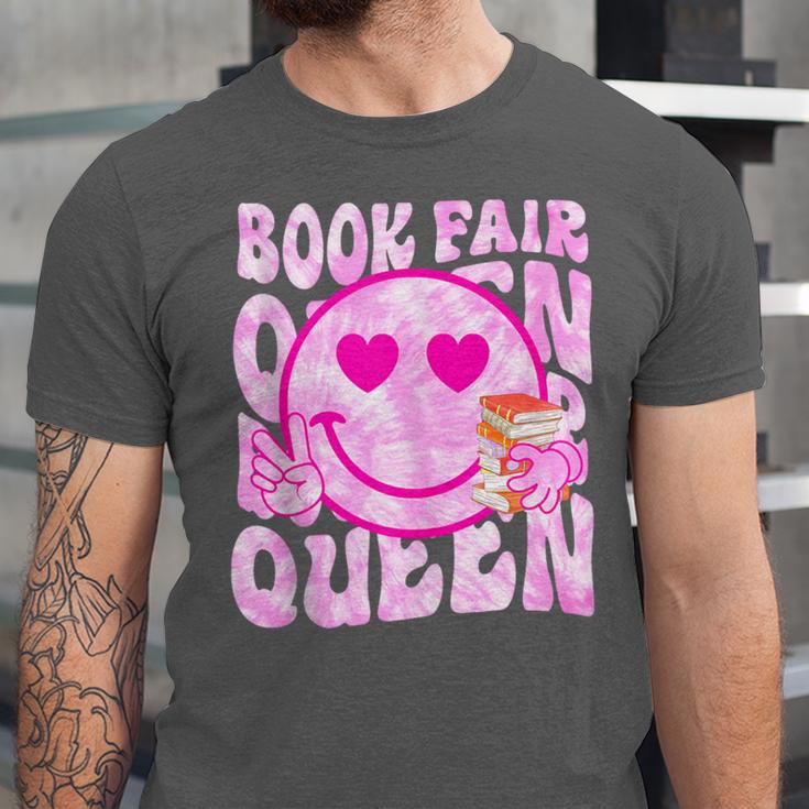 Library Book Fair Queen Vibe Groovy Tie Dye School Reading Unisex Jersey T-Shirt Library Book Fair Queen Vibe Groovy Tie Dye School Reading Unisex Jersey T-Shirt