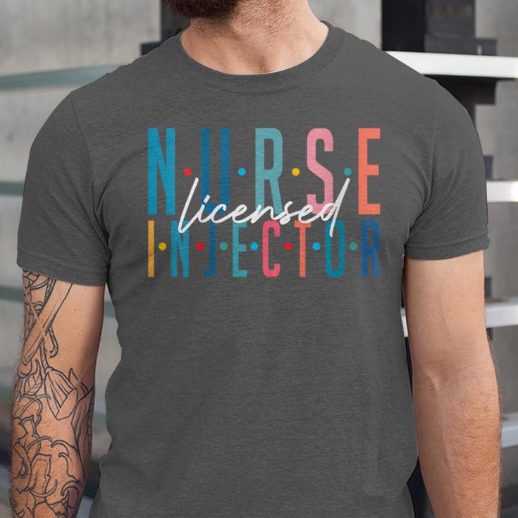 Licensed Nurse Injector Graduation Nurse Injector Unisex Jersey T-Shirt