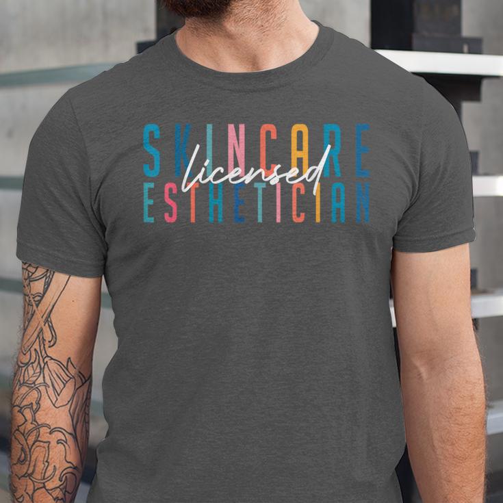 Licensed Skin Esthetician Graduation Skin Esthetician Unisex Jersey T-Shirt