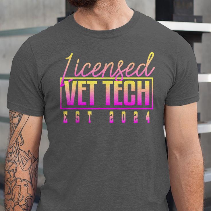 Licensed Vet Tech Veterinary Technician Graduation 2024 Unisex Jersey T-Shirt