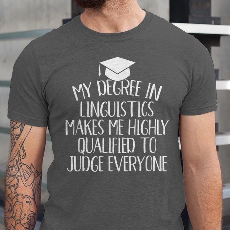 Linguistics Major Graduation Unisex Jersey T-Shirt