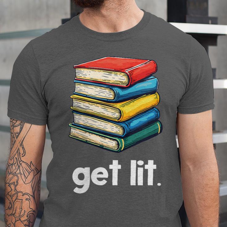Get Lit With Books Unisex Jersey T-Shirt