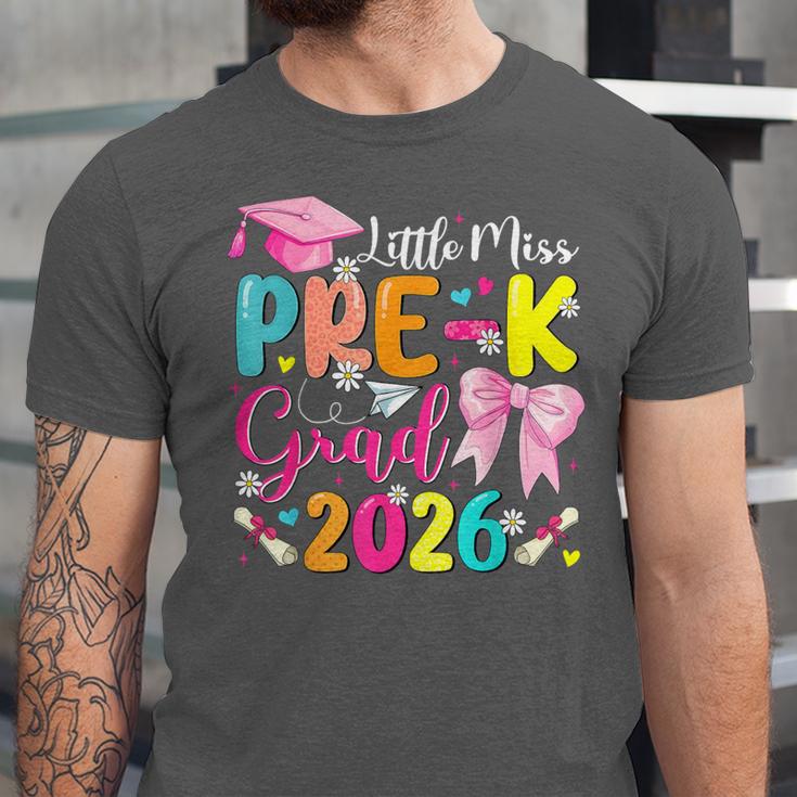 Little Miss Pre-K Grad 2026 Preschool Graduation Kids Girls Unisex Jersey T-Shirt