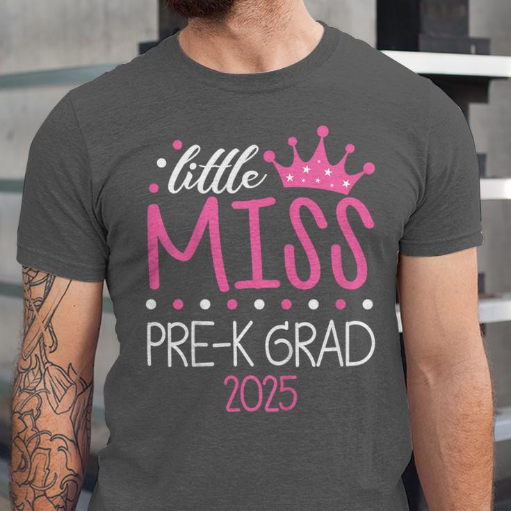 Little Miss Pre-K Grad Preschool Prek Graduation 2025 Unisex Jersey T-Shirt