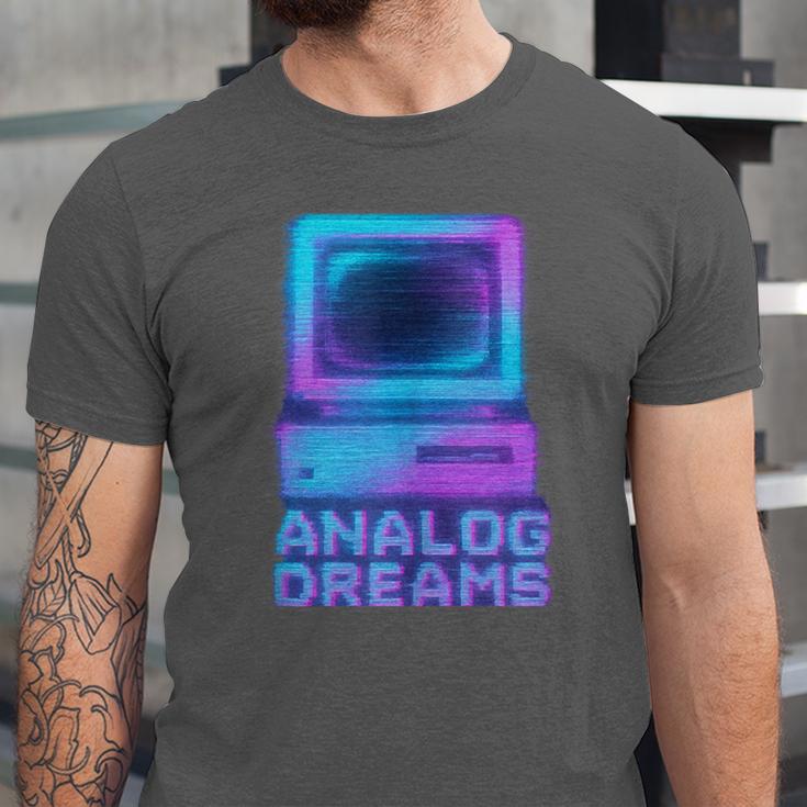 Lofi Reverie Analog Dreams Pixel 90s Desktop VHS Nostalgia Unisex Jersey T-Shirt
