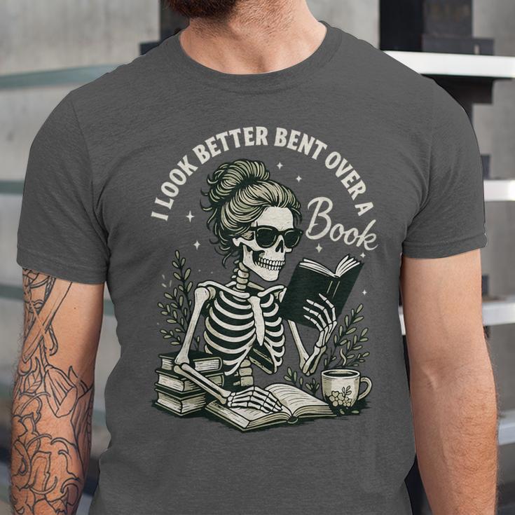 I Look Better Bent Over A Book Unisex Jersey T-Shirt I Look Better Bent Over A Book Unisex Jersey T-Shirt