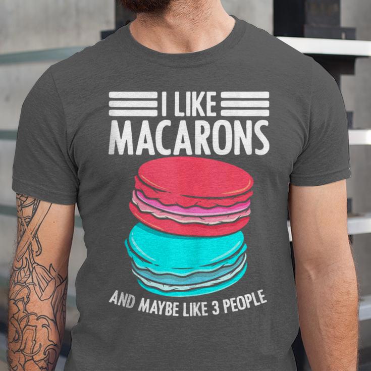 Macaroons Dessert Antisocial Introvert Pastries Food Lover Unisex Jersey T-Shirt
