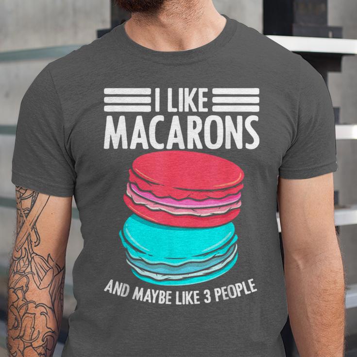 Macaroons Dessert Antisocial Introvert Pastries Food Lover Unisex Jersey T-Shirt
