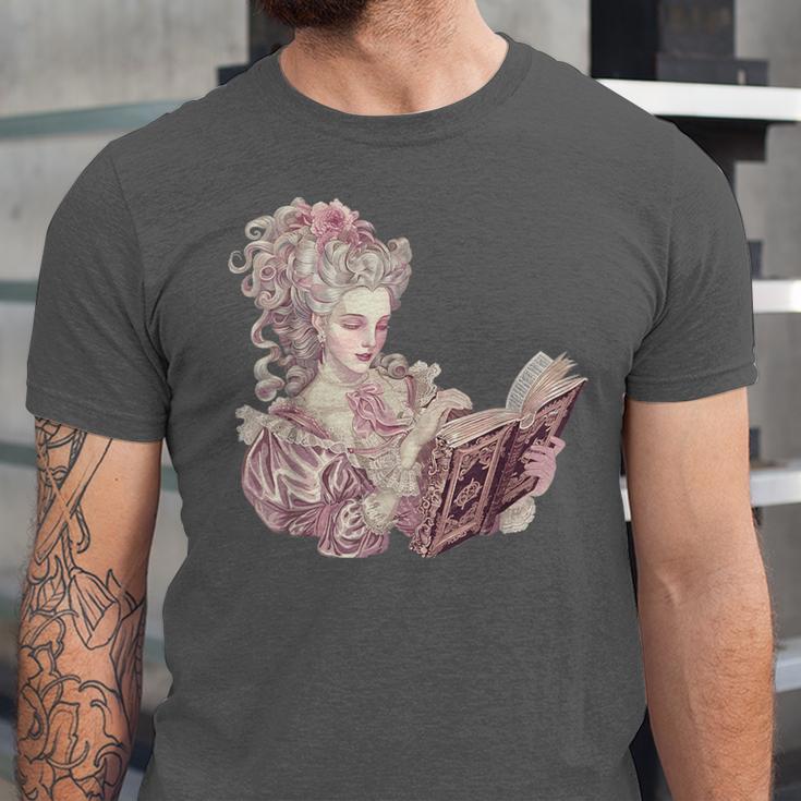 Marie Antoinette Reading A Book Unisex Jersey T-Shirt Marie Antoinette Reading A Book Unisex Jersey T-Shirt