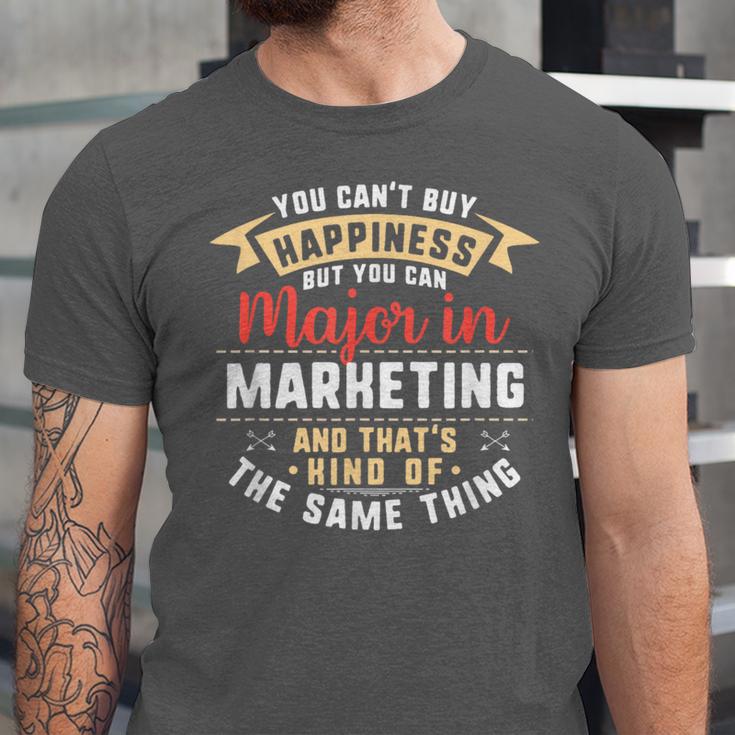 Marketing Major Student Shirt Graduation College Unisex Jersey T-Shirt