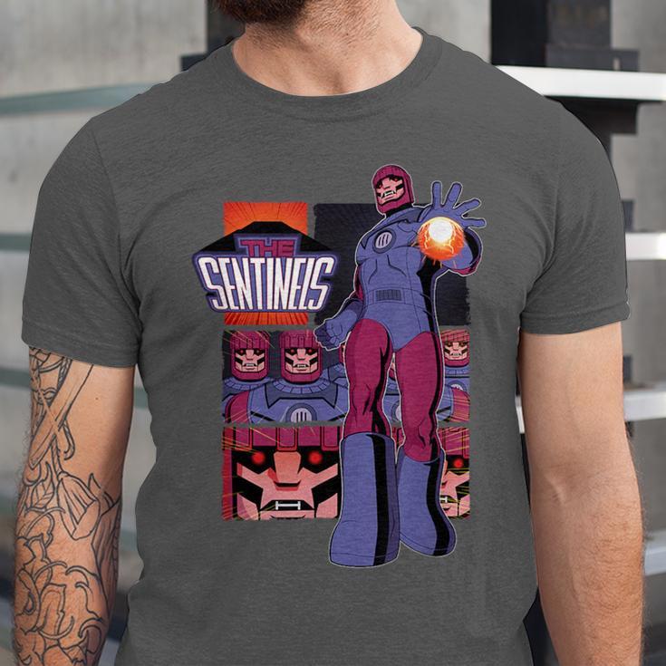 Marvel X-Men '97 Sentinels Vintage Classic Comic Book Panels Unisex Jersey T-Shirt