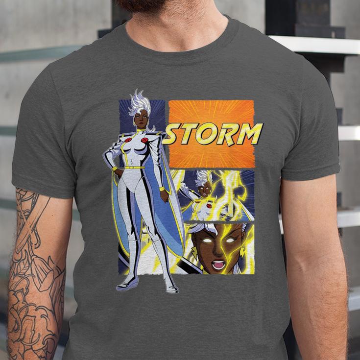 Marvel X-Men '97 Storm Vintage Classic Comic Book Panels Unisex Jersey T-Shirt