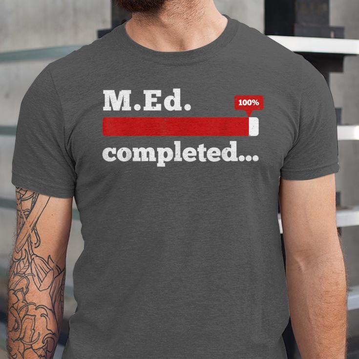 Master Of Education Completed Teacher Master Graduation For Men Women Unisex Jersey T-Shirt