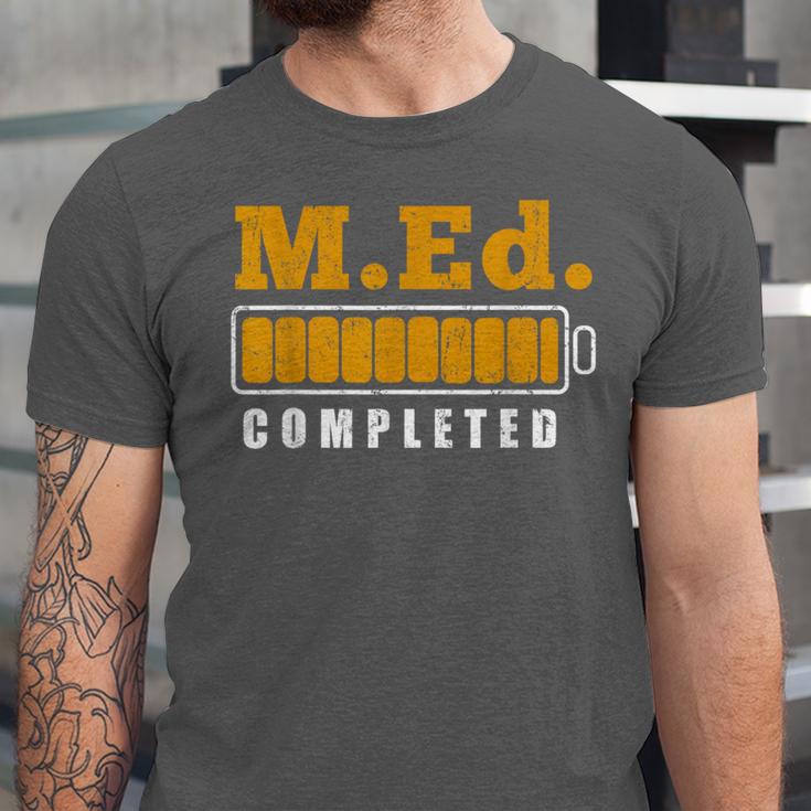 Master Graduation Completed Master Of Education Teacher Men Women Unisex Jersey T-Shirt