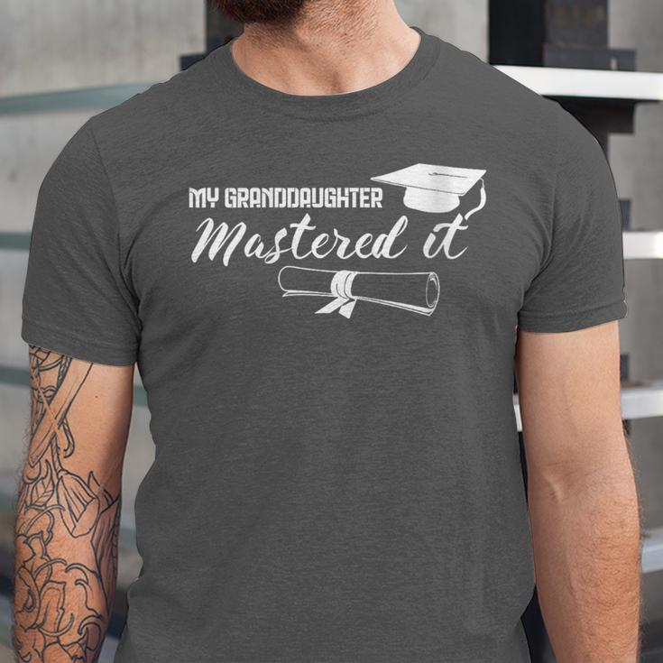 Master Graduation My Granddaughter Mastered It Grandparent Unisex Jersey T-Shirt
