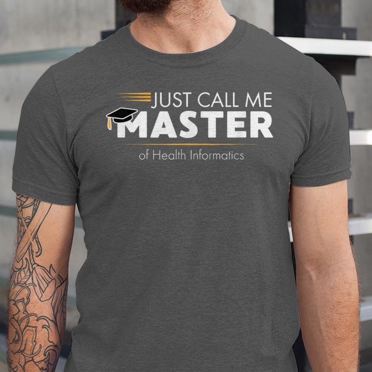 Master Of Health Informatics Shirt Graduation Unisex Jersey T-Shirt