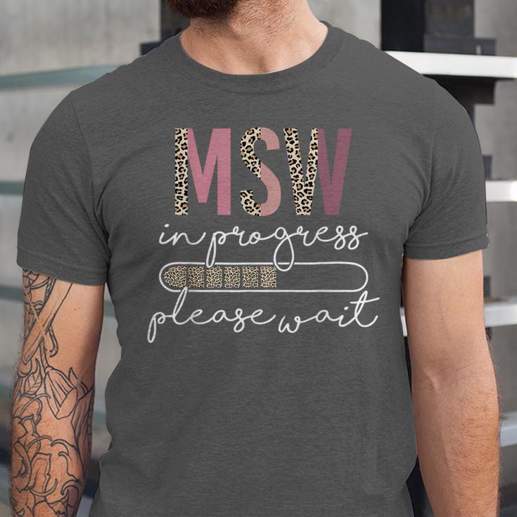 Master Social Worker MSW Graduation Social Work Student Unisex Jersey T-Shirt